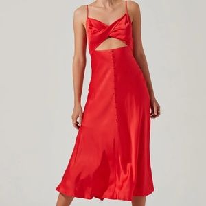 ASTR the Label Farida Satin Dress